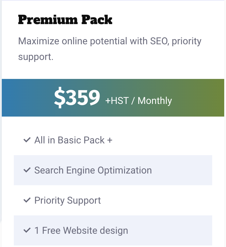 Premium Pack Monthly