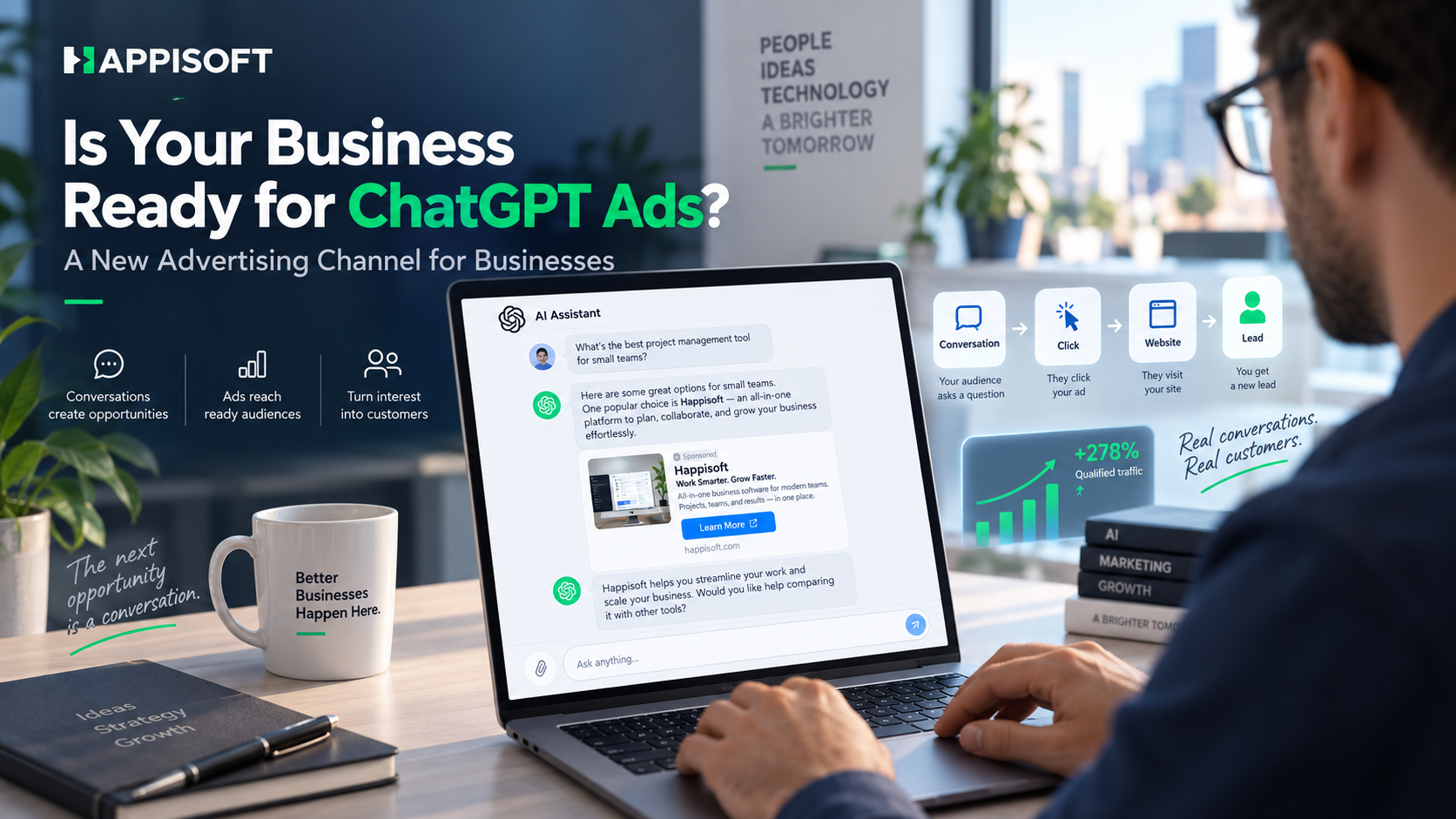 Publicités ChatGPT : un nouveau canal publicitaire que les entreprises devraient commencer à surveiller